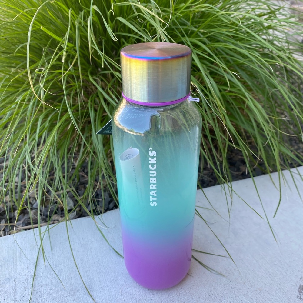 Starbucks glass water bottle NWT